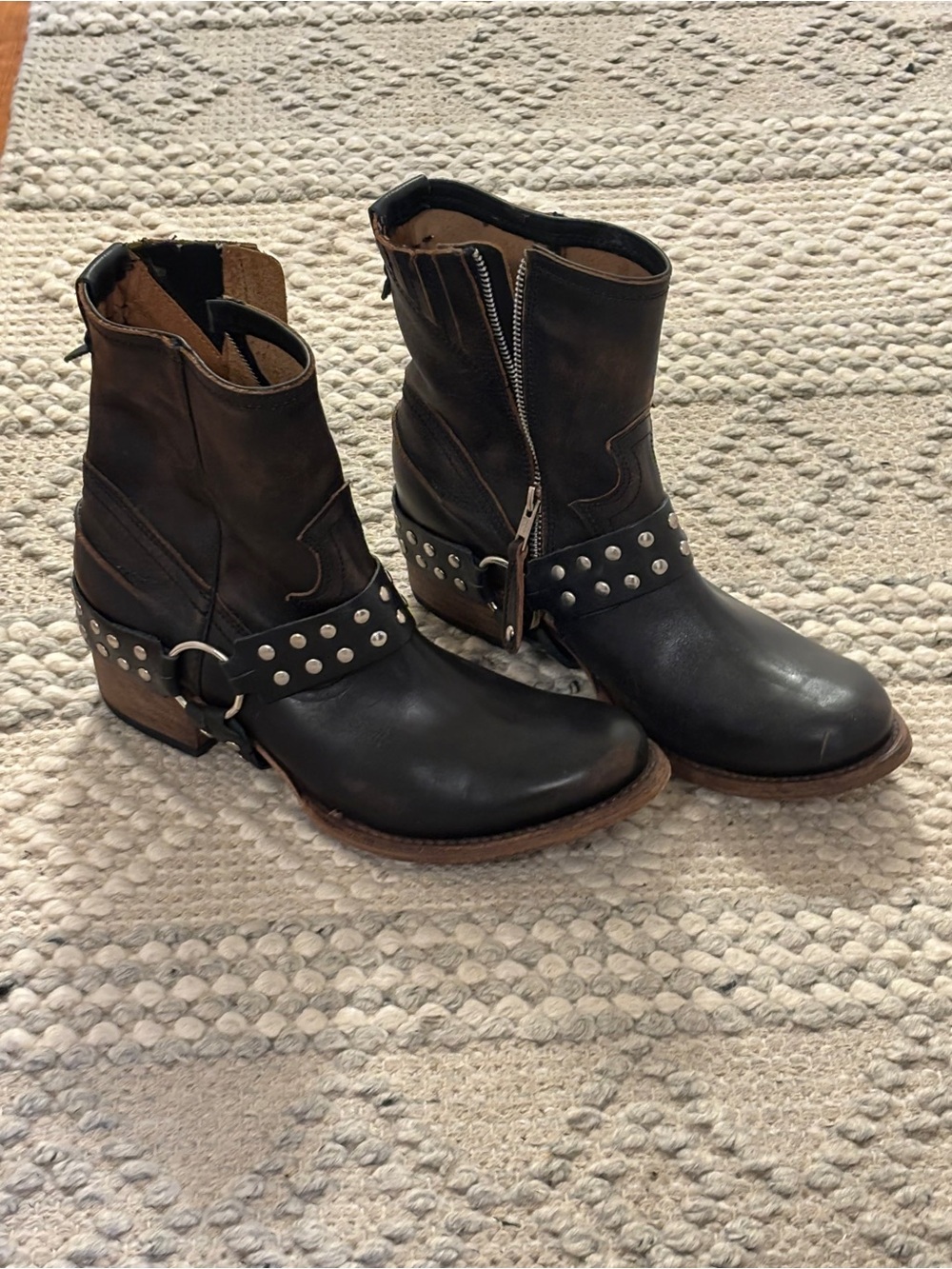 Freebird Noir Moto Booties